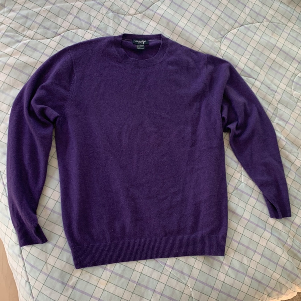 100% Cashmere purple sweater! - Picture 3 of 5